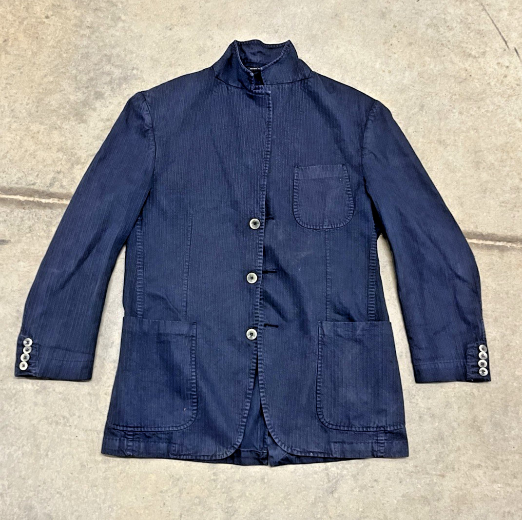 L.B.M. 1911 Italy Navy Herringbone Workwear Jacket Blazer Men’s Size 50 (US 40)