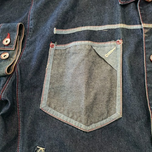 Vintage Y2K FUBU Platinum Fat Albert Denim Jean Jacket Size 2XL Junkyard Kids - Picture 9 of 19