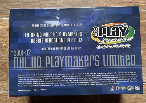 2001-02 Upper Deck/UD PLAYMAKERS Limited Hockey HOBBY BOX *Sealed 24 Pack/Bobble - Picture 2 of 4
