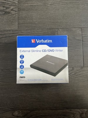 Verbatim 98938 External Slimline CD/DVD Writer USB 2.0