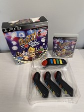 Sony Buzz! Quiz World (PS3, 2009, T) w/4 Wireless Buzzers! Very Good! CIB!