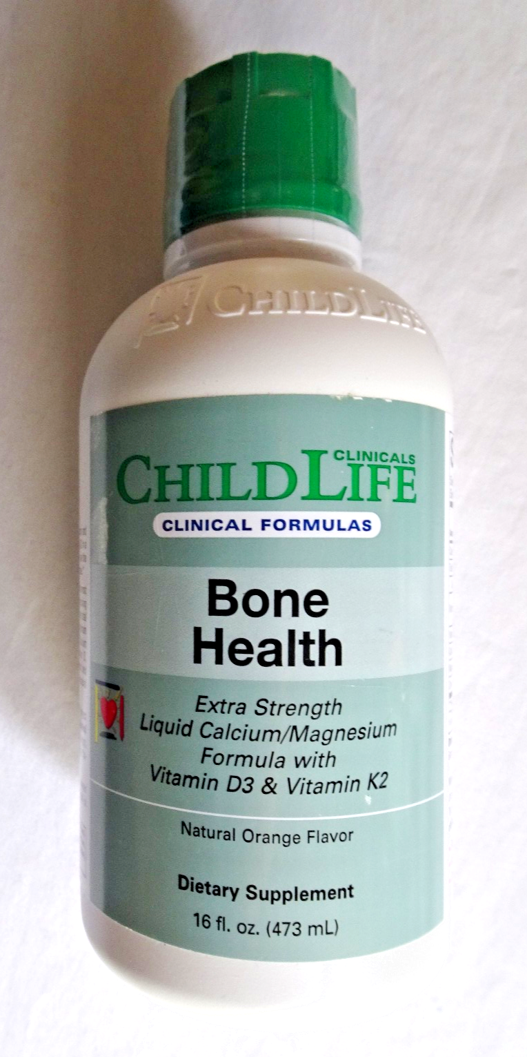 ChildLife Clinicals - Bone Health Liquid Calcium/Magnesium + Vitamins - BB 02/27
