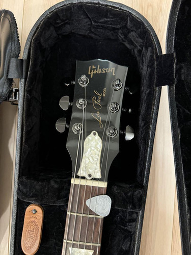 Electric Guitar Gibson Joe Perry Les Paul 1997 Translucent Black Burst - Picture 3 of 8