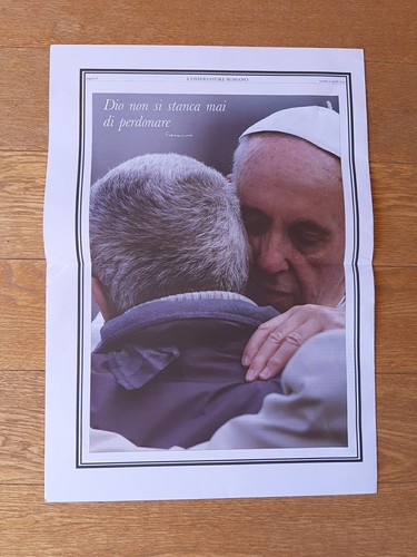 OSSERVATORE ROMANO 21/04/2025 MORTE PAPA FRANCESCO DEATH POPE FRANCIS NEWSPAPER - Foto 2 di 2