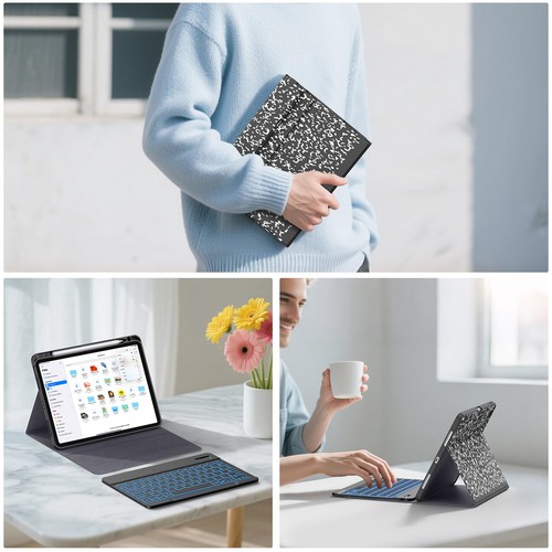 Tastatur Hülle für iPad Air 11 Zoll (M3 2025, M2 2024), iPad Air 5./4. Generation... - Bild 7 von 8
