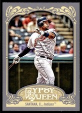 2012 Topps Gypsy Queen Carlos Santana Cleveland Indians #285