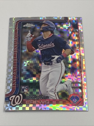 Dylan Crews 2025 Topps Chrome Baseball #146 Rookie X-Fractor Parallel (RC) - Picture 2 of 5