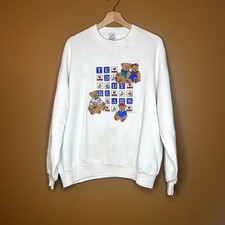 Vintage Teddy Bears Cute Sweater Crewneck Stained