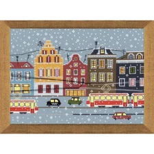 Riolis Cross Stitch Kit 11.75x8.25 Inches Tram Route 1489