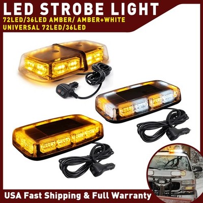 Car Truck Rooftop Emergency 72-LED Light Strobe Safety Warning Flash Beacon