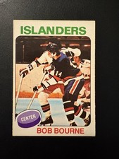 1975/76 O-PEE-CHEE ?? NHL HOCKEY CARD #163 BOB BOURNE ROOKIE SHARP!! OPC EXMT. rookie card picture