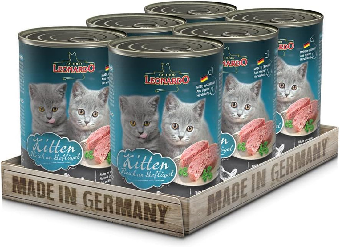 Cibo Umido [6X400G Kitten] | Cibo Umido Senza Cereali per Gatti | Alimento Compl