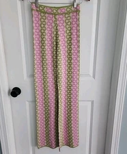HOUSE OF HARLOW 1960 Patterned Knit Crochet Pants Boho Beach Flare Leg Size XS