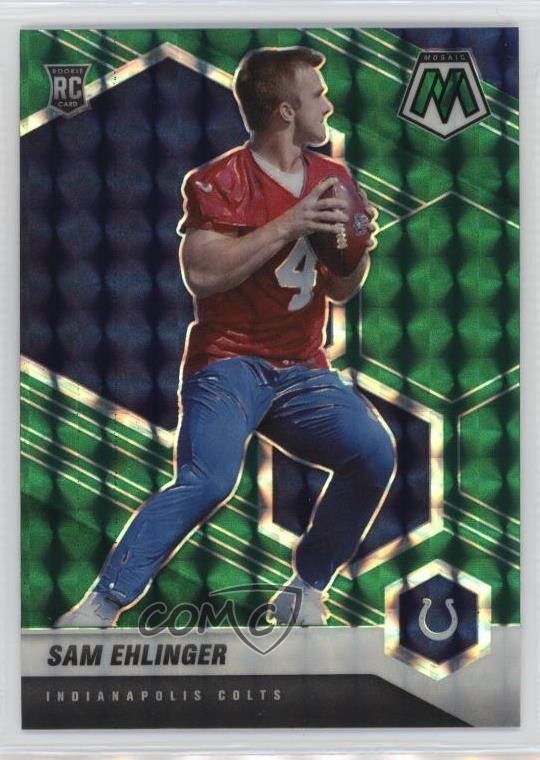 2021 Panini Mosaic Rookies Green Mosaic Prizm Sam Ehlinger #372 8d4