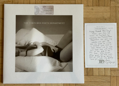 Taylor Swift 2LP The Tortured Poets Department RSD 2024 Clear Vinyl + Brief