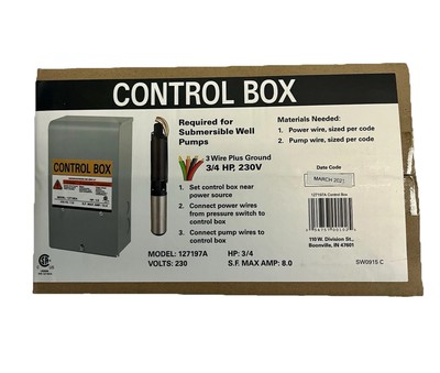 #ad #ad Star Water Systems 127197A 3 4 HP 3 Wire Submersible Pump Control Box New $63.78