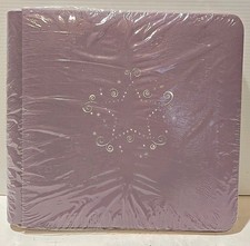 Creative Memories 7x7 Lilac Purple Silver Star/Swirls Album w/ Pages - NEW