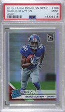 2019 Panini Donruss Optic Rated Rookie Holo Prizm Darius Slayton PSA 9 MINT 8d2