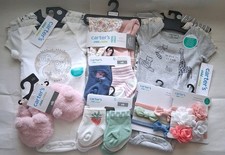 28 Pieces Bundle Baby Girls Carter's Size Newborn New with Tags