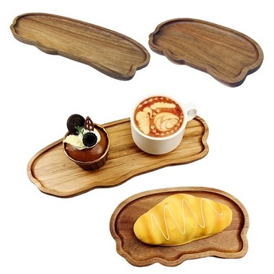 Wooden Plate Cutting Board Dinner Plate Cutting Board for Parties Holidays