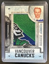 2018-19 Black Diamond Elias Pettersson Rookie Team Logo Jumbo Patch RC #RTL-EP
