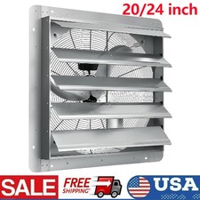 20/24inch Wall Mounted Shutter Exhaust Fan 3500CFM 1500RPM for Attic, Garage