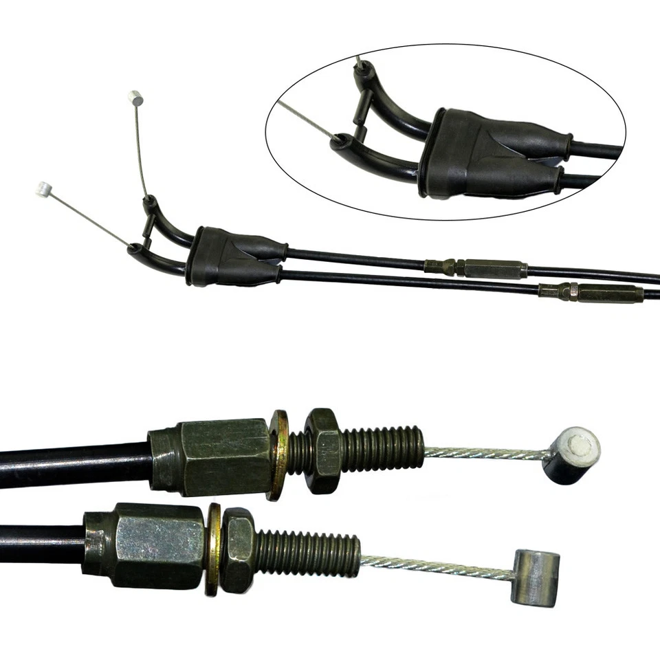 Cable de acelerador de empuje para Kawasaki KXF250 KX250F 2011-2016 KXF450 2012-2015 Foto 2 de 4