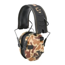 Walkers Razor Slim Electronic Duck Camo Muff with Full Range Speakers