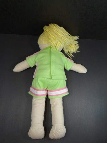 Pottery Barn Kids Plush Doll Blonde Hair 16" Soccer Outfit PBK - Picture 4 of 6