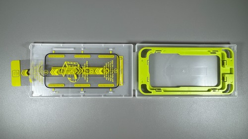 Screen Protectors for iPhone 15 Pro - 2x HD Clear Glass w/ Install Tray | WSKEN* - Picture 3 of 5