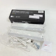 2 Pack TorchStar 12Inch 3 Colors LED Under Cabinet Lighting, Hardwired & Plug-in