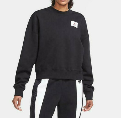Nike Jordan Flight Women's Black Fleece Sweatshirt (CV7791-010) Sizes 1X  2X