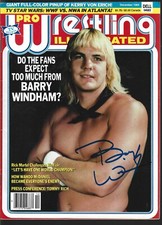 TC324  Barry Windham Signed Wrestling Magazine w/COA *BONUS*