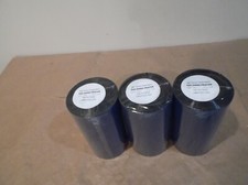 Lot of 3 Wax Thermal Transfer Ribbon Rolls 130mm x 450m 5.12" x 1476' For Zebra