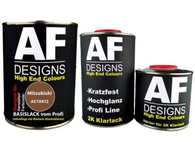 FÜR Mitsubishi AC10412 Illinois Brown 2,5L Autolack Set Klarlack Härter