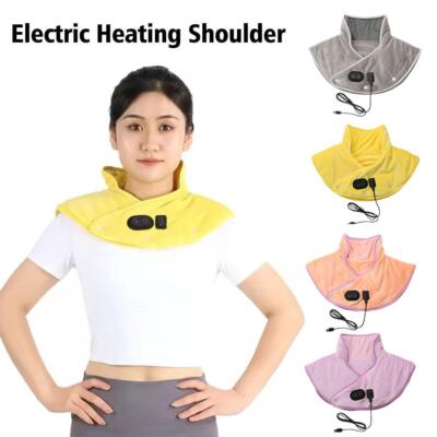 Neck Heating Pad Wrap Heated Shoulder Massager USB Reliev O3W8 Electric A9U E2C6