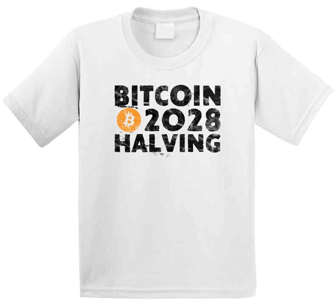 Bitcoin Halving 2028 Worn Look T Shirt