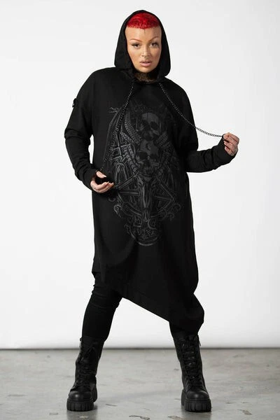Goth hoodie cheap dress