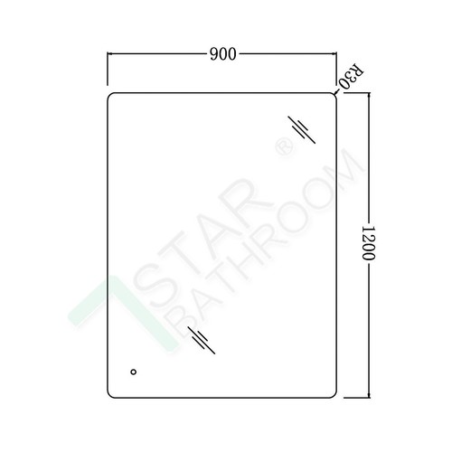 750-1200mm Touch Sensor LED Lighted Backlit Wall Mounted Makeup Anti-fog Mirror - Picture 15 of 15
