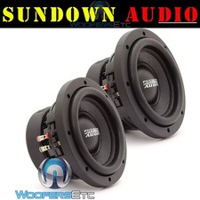  2 SUNDOWN AUDIO SA-6.5 SW D2 6.5" SUBS 200W RMS DUAL 2-OHM SUBWOOFERS SPEAKERS