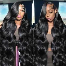 Body Wave Glueless 13x4 13x6 HD Lace Front Human Hair Wigs For Women Pre Plucked