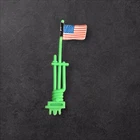 Vintage GI Joe Patriot Vehicle Flag Pole Antenna with Flag Part ARAH 1992