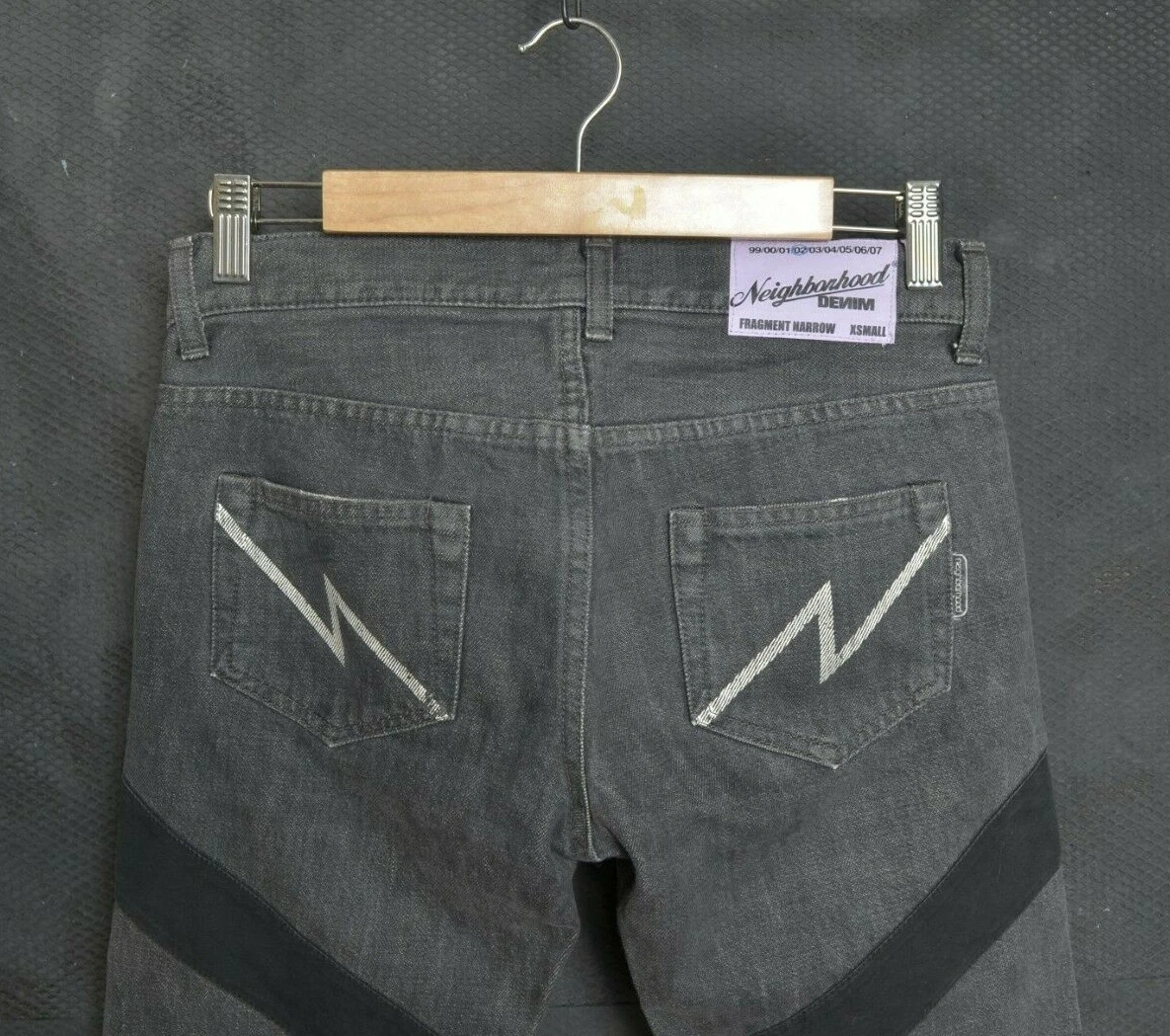 NEIGHBORHOOD JAPAN Men Jeans W28 L29 Fragment Narrow Selvage Denim Pant Flash