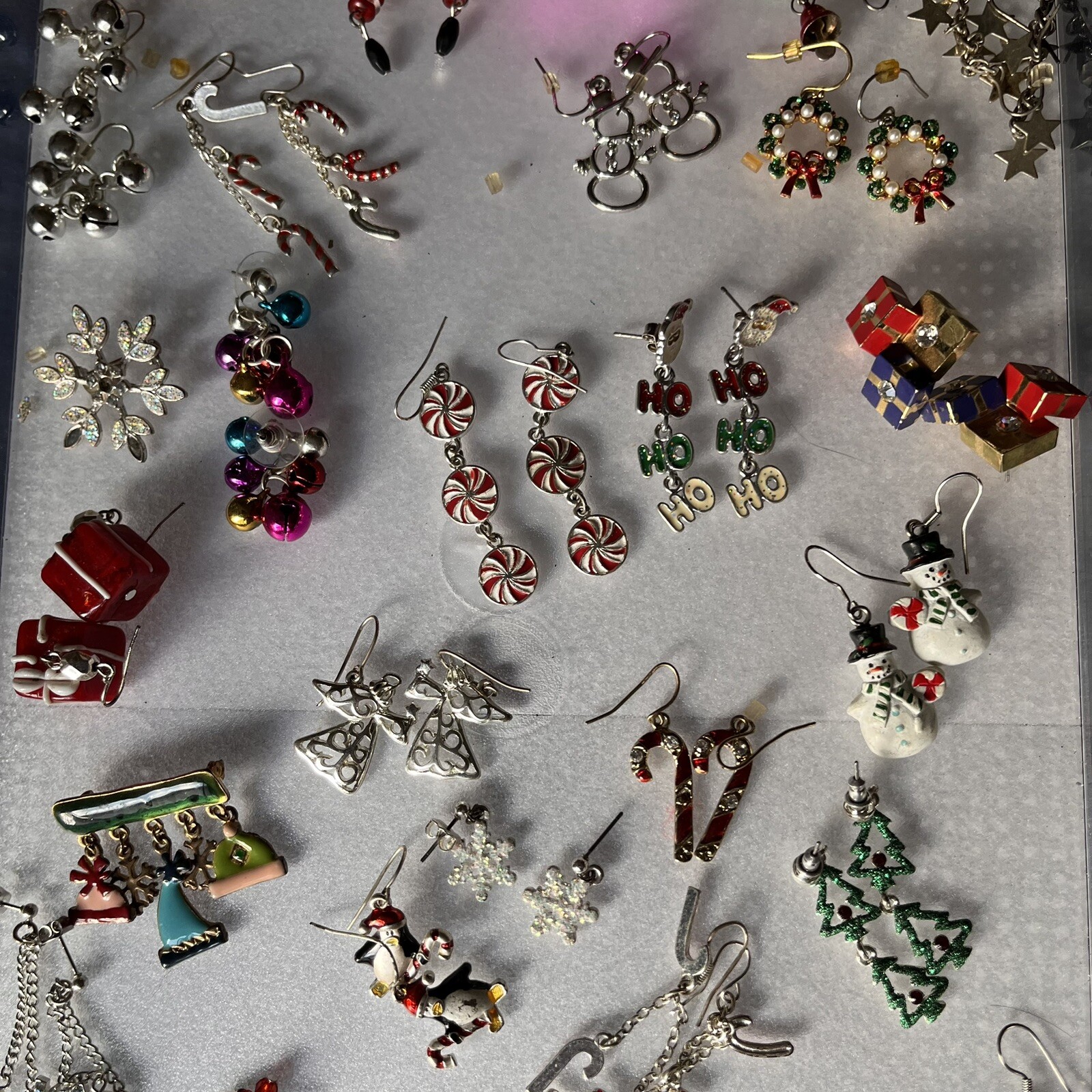 Large Lot Wearable Christmas Jewelry Lot Earrings Pins Craft/Wear Holiday eBay