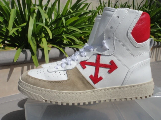 Off White c/o Virgil Abloh High Top 70's Leather, Suede Red Arrow Sneakers  EUR40