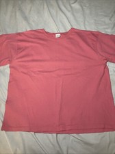 Vintage Cherokee Made In USA Pink Shirt Sleeve Blank T Shirt Size XXL