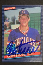 CORY SNYDER Indians Signed 1986 Donruss #29 ROOKIE Autographed CARD