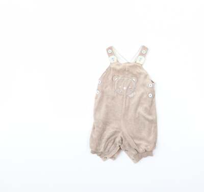 TU Baby beige Polyestermischung Strampler Größe 0-3 Monate Schnalle