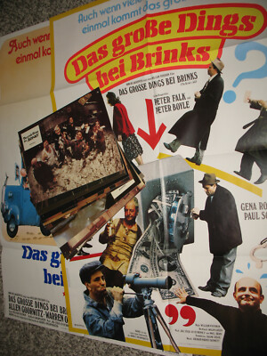 Das große Dings bei Brinks 16 Aushangfotos + 2 Plakate - Peter Falk Peter Boyle