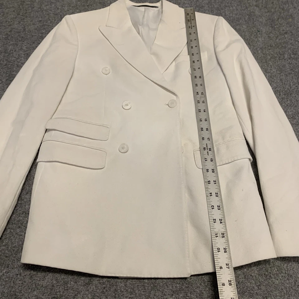 Hombres Emporio Armani Robert Line Slim Algodón Pico Doble Pecho Talla 44 $1395 Foto 4 de 4